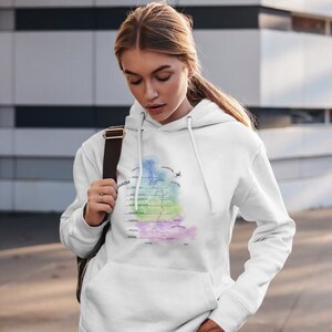 Canada's Bruce Trail Water Colour Unisex Hoodie image 1