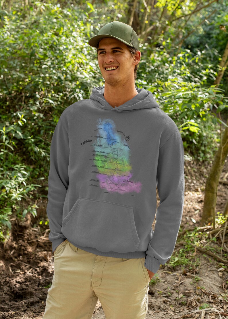 Canada's Bruce Trail Water Colour Unisex Hoodie image 2