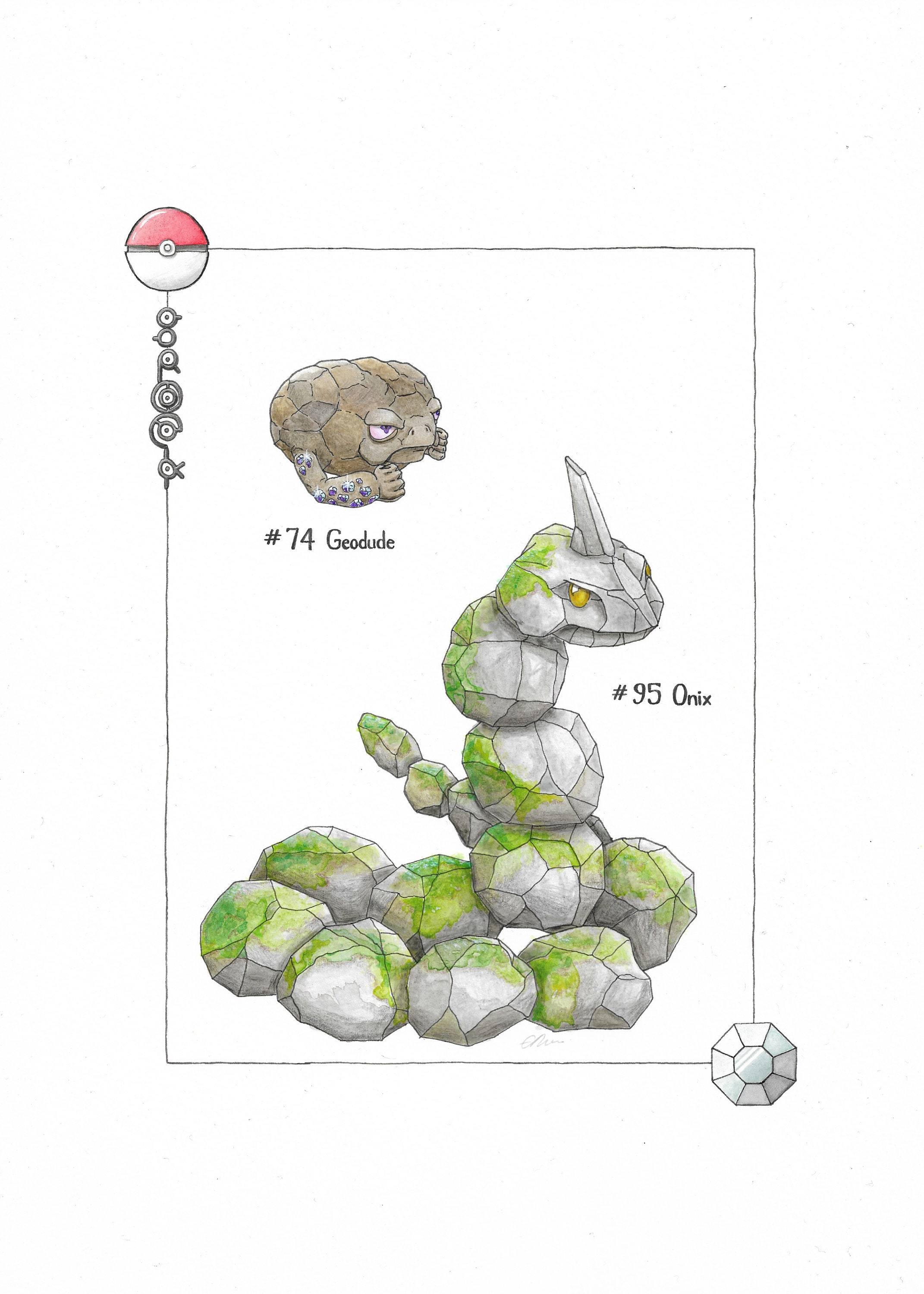 95 Onix  Onix pokemon, Pokemon, Cute pokemon