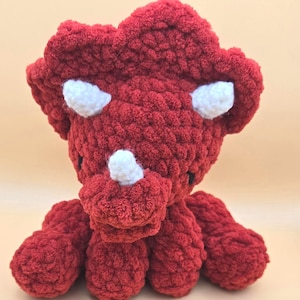 Crochet Triceratops Plushie