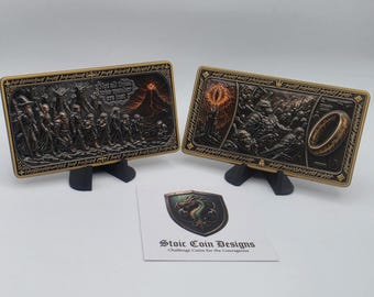 Moneda conmemorativa del desafío de El Señor de los Anillos
