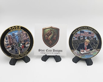 Moneda del desafío "Protesta pacífica / Trump FAFO" 2025