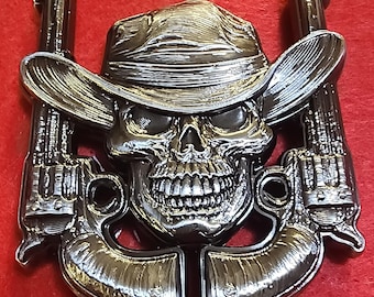 Moneda de desafío de 2.5 de la Oficina del Sheriff del Condado de Williamson (TN): Calavera y revólver