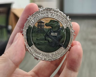 Moneda conmemorativa del caimán de Alcatraz