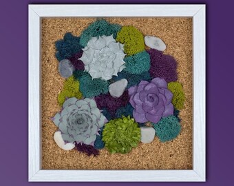 Paper Succulent Wall Decor: Box Garden Series No. 0123 (10")