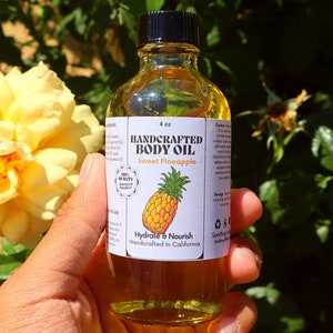Handcrafted Pineapple Body Oil