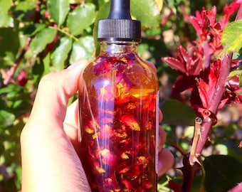 Handcrafted Rose Multi-Use Oil for Body and Hair