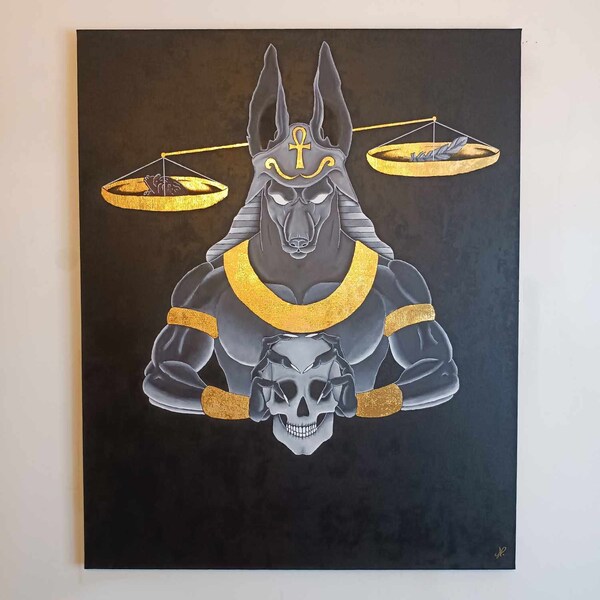 peinture Anubis