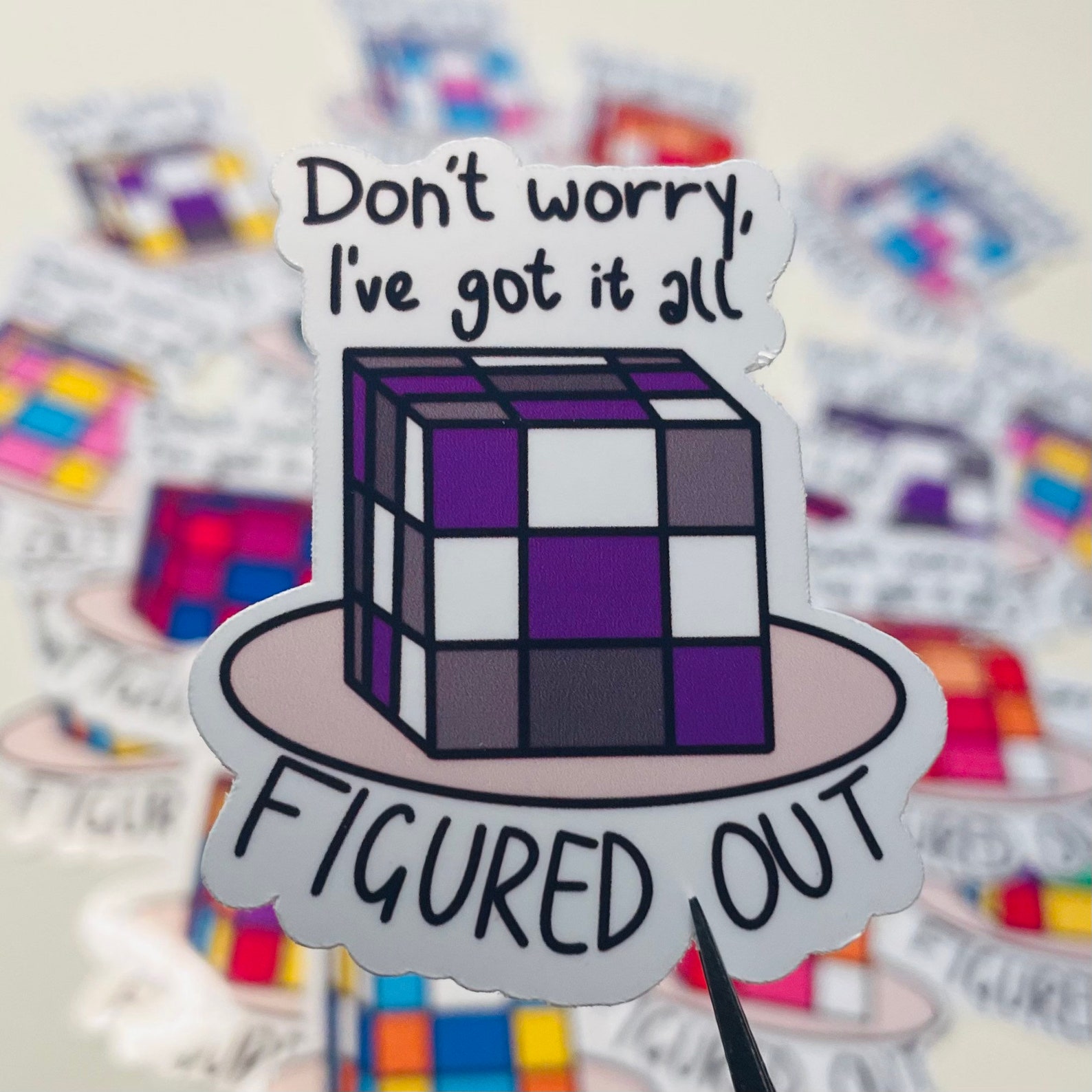 Sticky Ricky Rubik's Cube Rubik’s Cube Pride Stickers | Pride Sticker | Various LGBTQ+ Flags ...