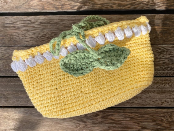 NO SEW. EASY Classy Lemon Makeup Bag Pattern. Crocheted Pouch Pattern. Crochet Makeup Bag Pattern. Crochet Pouch Pattern. Crocheted Purse.