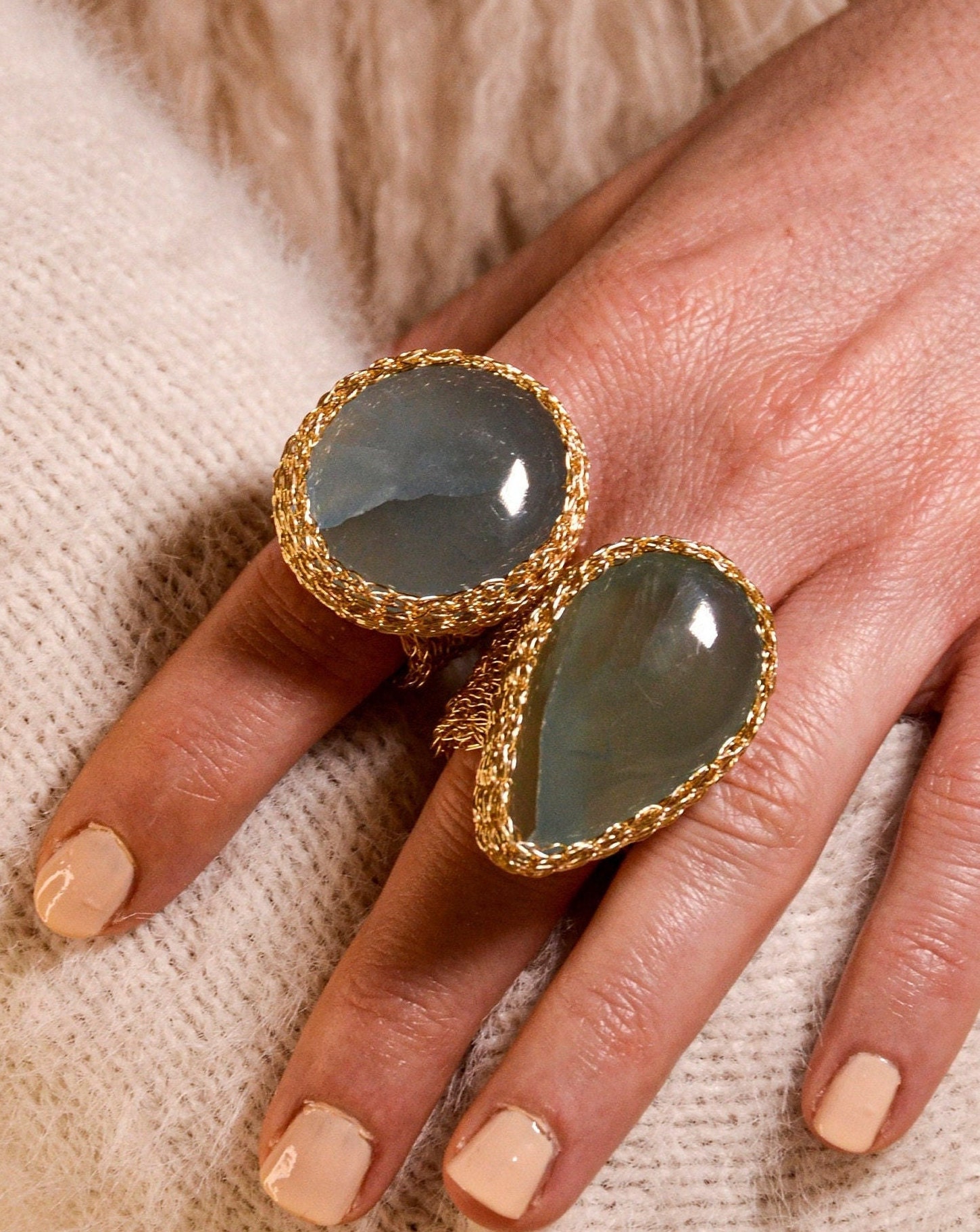 Big stone hotsell gold ring