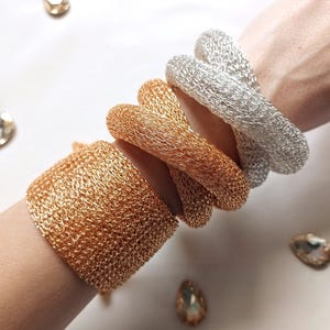Vintage Bohemian Chunky Bracelet, Boho Cocktail Statement jewelry for Women, Thick Adjustable and Convertible Bracelet, Unique Gift for Her