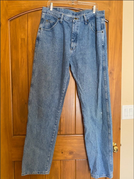 Mens Vintage Wrangler Jeans Medium Wash - image 1