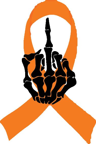 ORANGE AWARENESS RIBBON With Little Heart Png File, Multiple Sclerosis,  Lupus Clipart, Cancer Awareness, Digital Download, Buy 3 Get 1 Free 