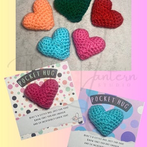Hand Made Heart Shaped Crochet Pocket Hugs