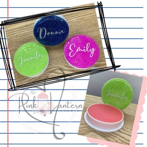 Personalized Glitterd Epoxy Resin~ Fingertip Moistener (For Counting and Sorting)