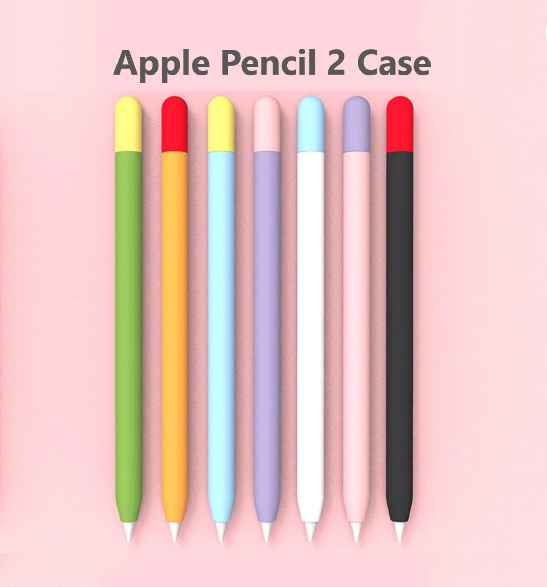 Apple Pencil 2 Case Double Caps Style 8 Different Color Etsy