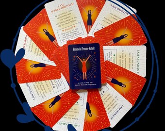 Affirmation cards for financial empowerment, for women, mindset, abundance