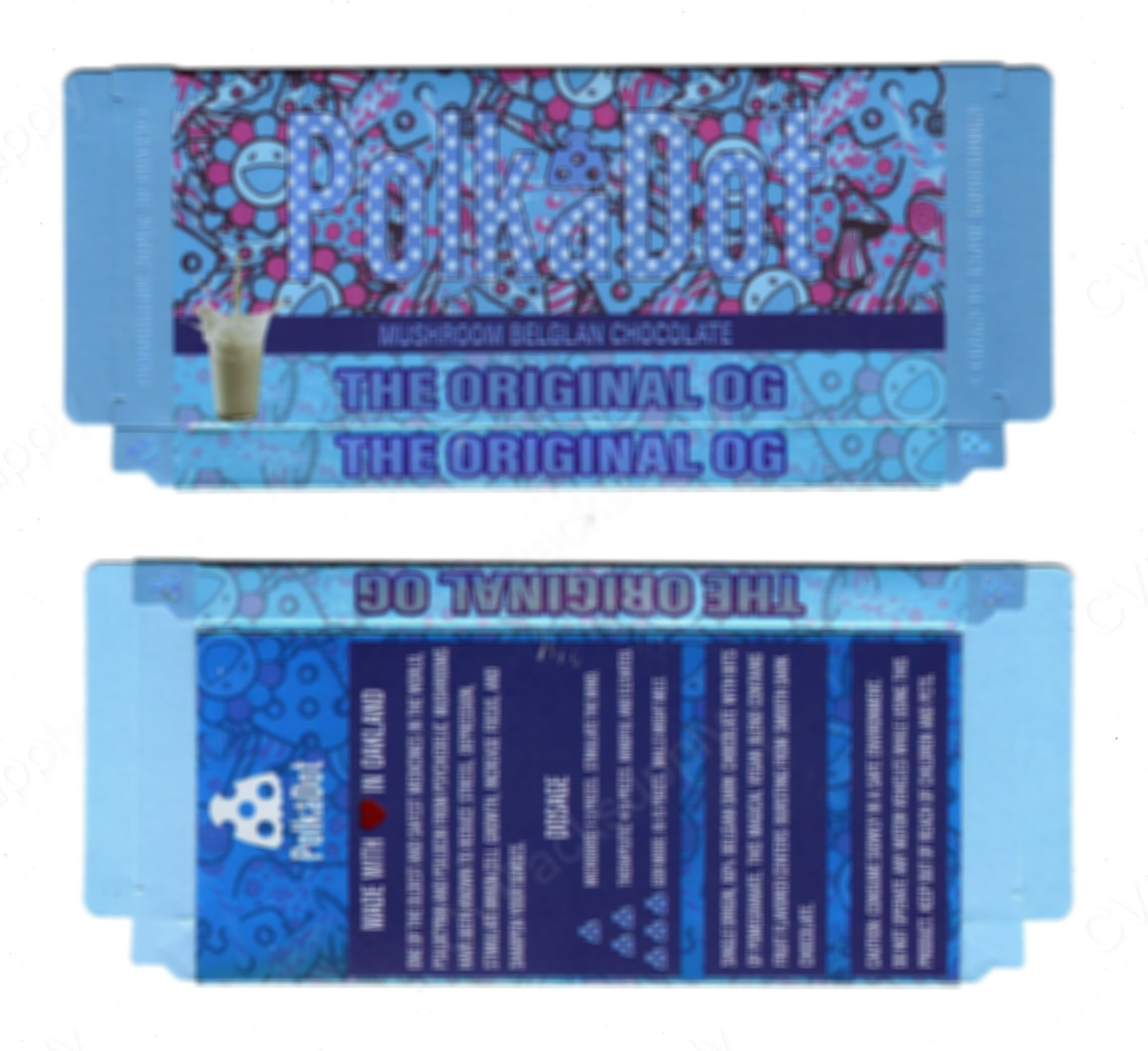 Polkadot Mushroom Chocolate Bar the Original OG Empty Box Etsy