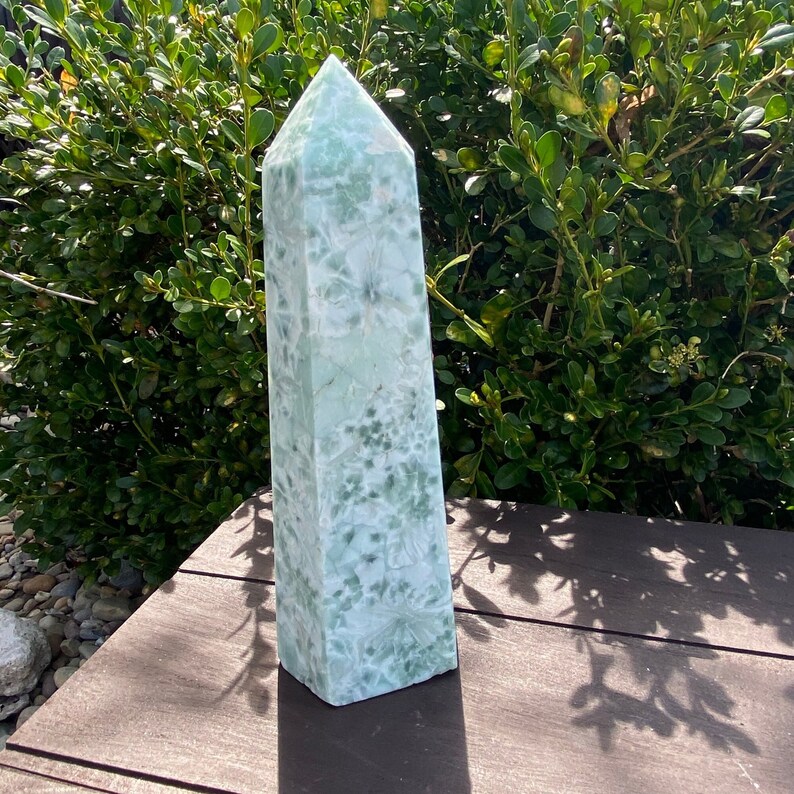 Green Alabaster Tower Etsy