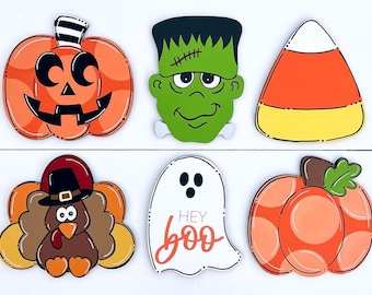 Fall Halloween Attachments | Fall Interchangeable Sign | Halloween Door Hanger | Interchangeable Sign | Interchangeable Door Hanger