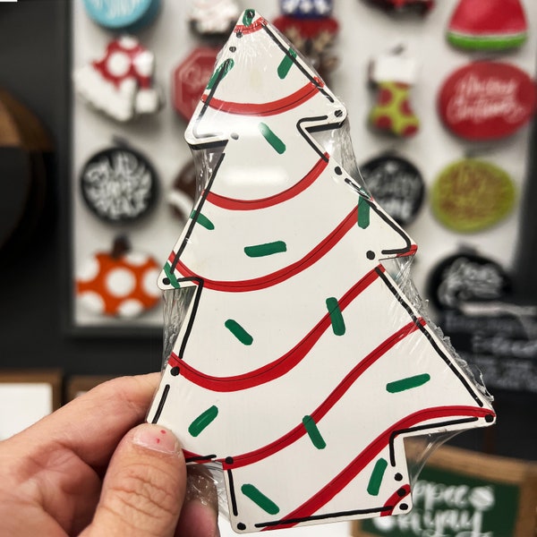 Christmas Tree Snack Cake Attachment | Interchangeable Sign | Interchangeable Door Hanger