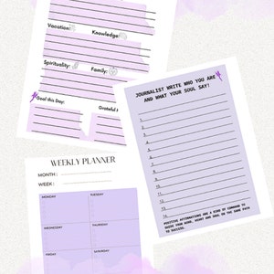Daily Vision Planner Journal Printable