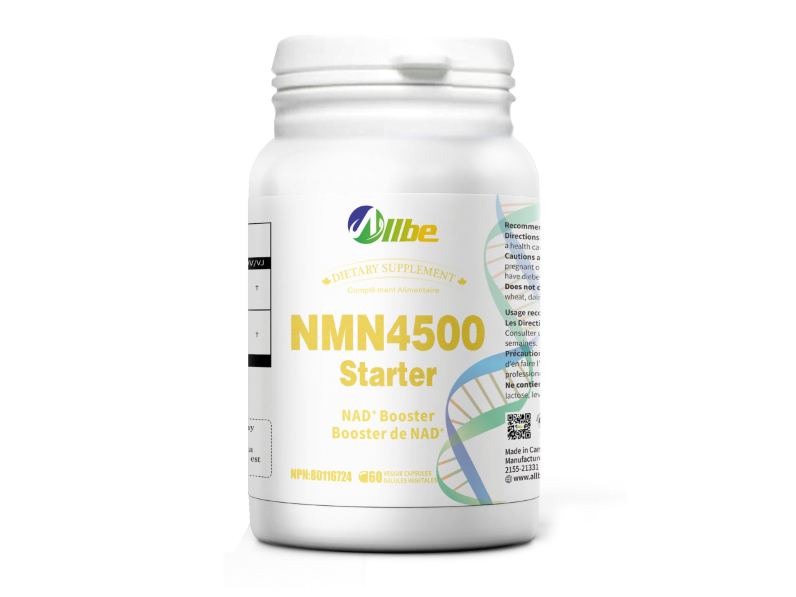 ALLBE NMN 4500 Starter Capsules, NAD+ Booster Supplement for 