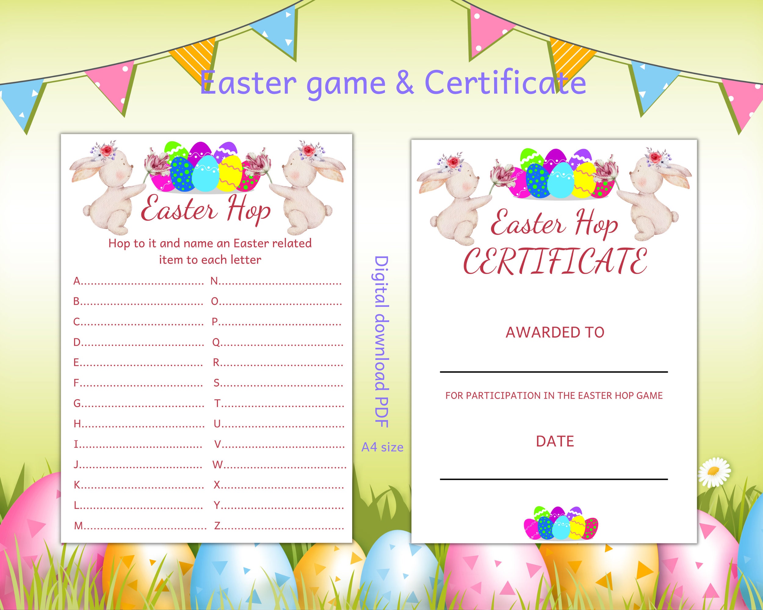 Easter Games, Easter Activity, Easter Printable, Easter Party Game ...