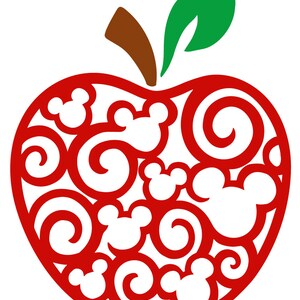 Micky Maus Apfel für die Lehrer in deinem Leben