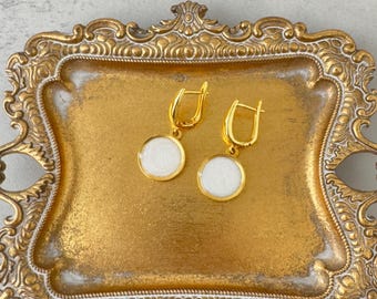 Custom Breastmilk Earrings • Mother's Day Gift for Wife from Husband • Motherhood Keepsake Jewelry • Handmade Breastmilk Earrings Gift