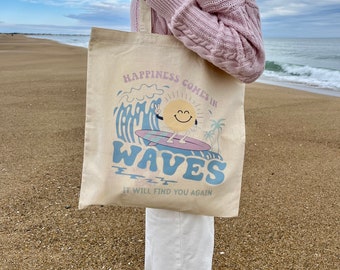 Tote Bags | Preppy | Aesthetic | Cute | Earth Day | Beach | Vanilla Girl | Accessories | Gifts for mom | Gifts for girls | Gifts for teens