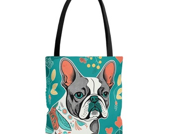 French Bulldog AOP Tote Bag - french bulldog accessories