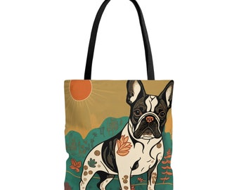 French Bulldog Retro Tote - A Stylish and Practical Accessory - french bulldog accessories