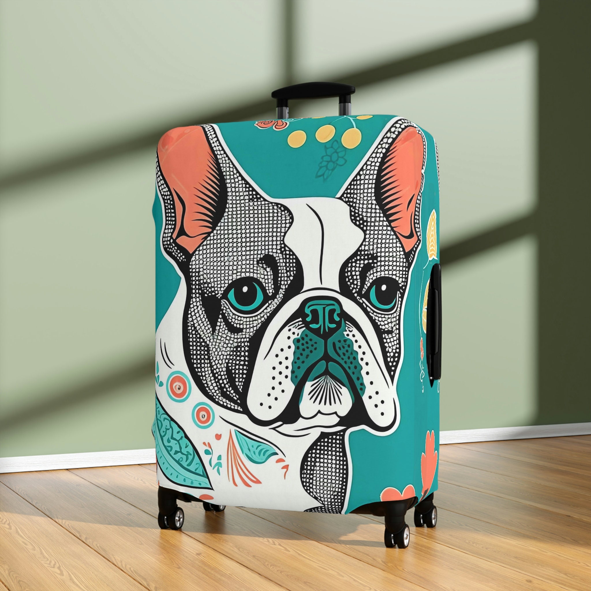 Retro French Bulldog Suitcase Cover Luggage Cover Luggage Cover