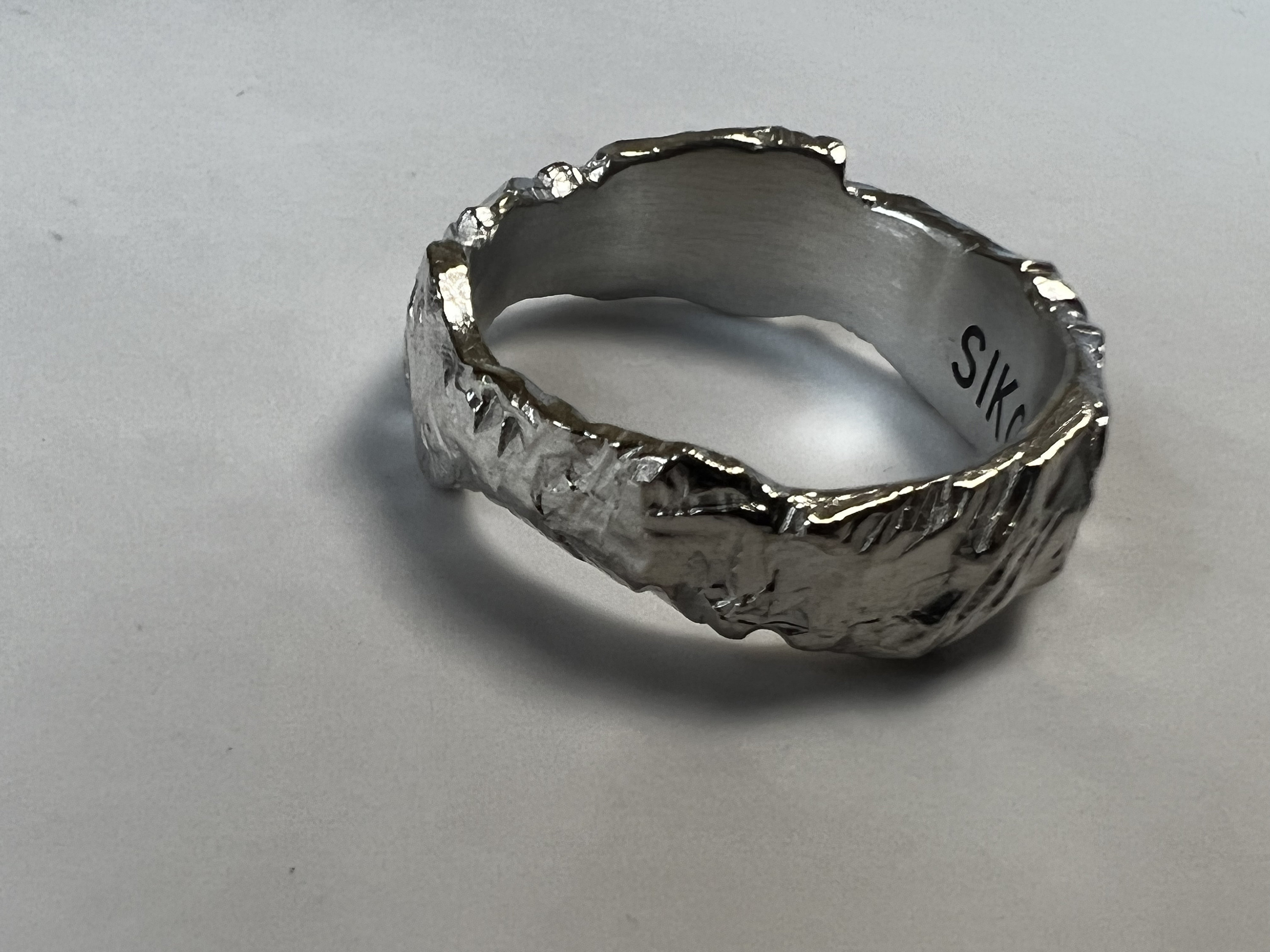 ★SENTIMENTS★ NO.309 [SILVER] ROUND METEOR RING Meteor 999 Pure Silver Ring, Anniversary Gift, Personalized