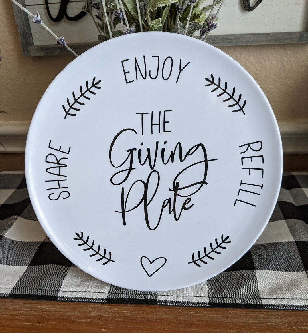 Giving Plate Giving Dish Housewarming Gift Sharing Plate Etsy