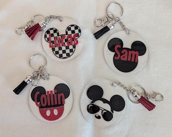 Disney Keychain, Disney Cruise Fish Extender, Fish Extender Gifts, Mickey Mouse Keychain, Acrylic Keychain, Backpack Charm, Stocking Stuffer