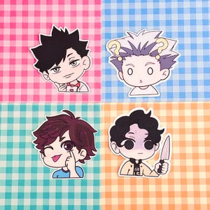 HQ Chibi Anime Die-Cut Water Resistant Sticker