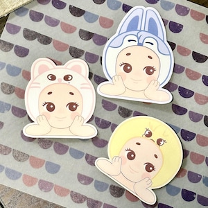 SK Engel Stickers || K-Pop Aufkleber || Gestanzte glänzende wasserfeste Aufkleber