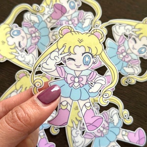 Chibi Anime Die-cut Sticker || Water Resistant Sticker - Laptop Sticker - Journal Sticker - Waterbottle Sticker