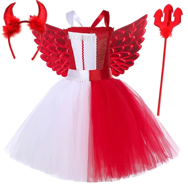 Half Angel Half Devil Costume Etsy