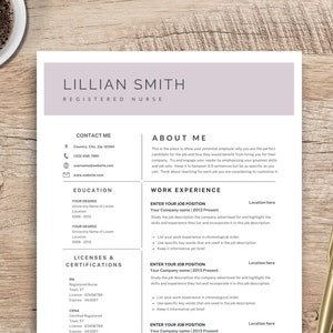 Nursing Resume Template, Nurse Resume Template, Medical Resume, Registered Nurse, RN Resume Design, Doctor Cv, Nurse Cv,resume Template Word