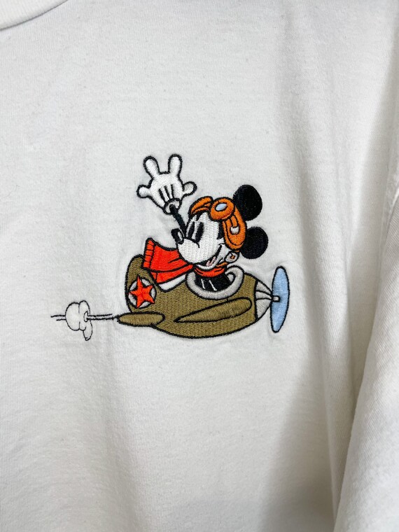 Medium Vintage embroidered Mickey Mouse Disney St… - image 3