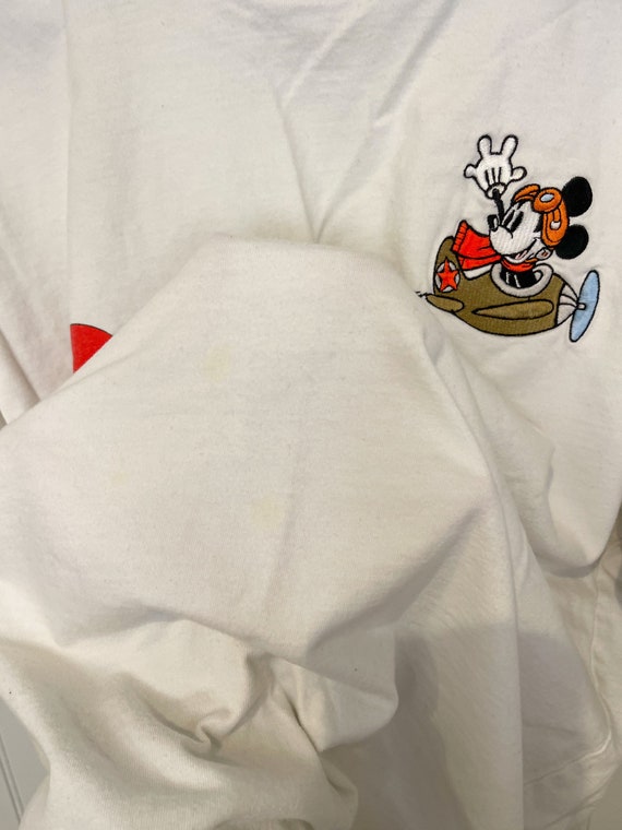 Medium Vintage embroidered Mickey Mouse Disney St… - image 8