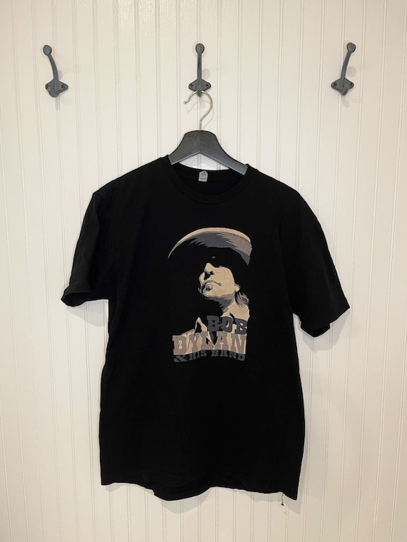 Large Bob Dylan concert band tee shirt