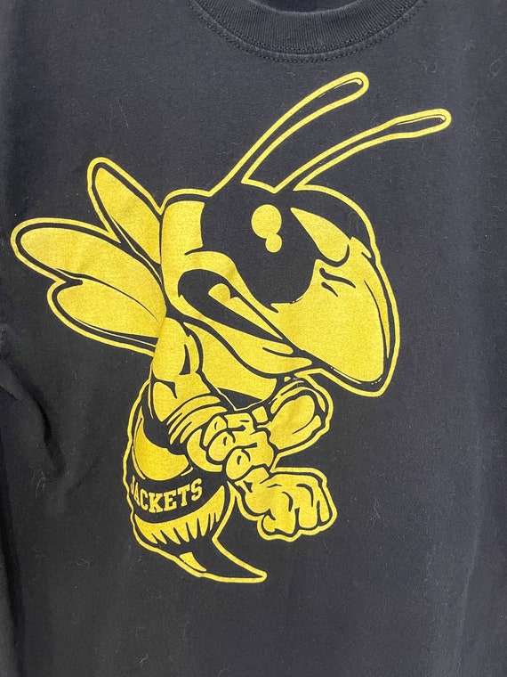 Medium Yellow Jackets school team tee shirt - image 3