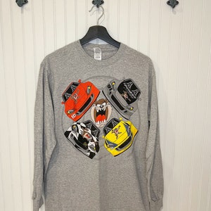 Medium Hendrick Motorsports 2018 “Taz Challenge” Tasmanian Devil and stock car long sleeve tee shirt