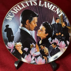 Gone With the Wind &quot;Scarlett’s Lament&quot;. Collectors Plate
