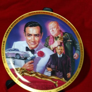 James Bond 007 Gold finger Collector Plate